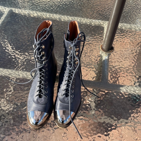 Jeffrey Campbell Zorro Leather Boots Size 6 - Picture 13 of 16